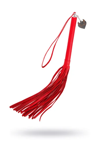 Pecado BDSM Bič, crvena drška, crveni bičevi, prirodna koža