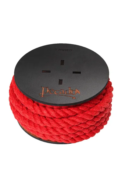 Pecado BDSM Shibari konopac, na kalemu, pamuk, crvena, 5m