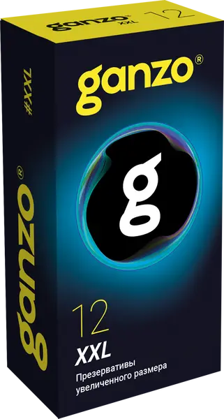 Ganzo XXL kondomi, latex, 12 komada