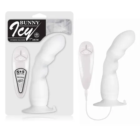 Flexibilni vibrator na usisnoj čaši Bunni Ici Vhite