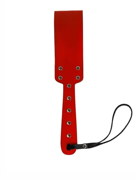 Paddle crvena meka od prave kože, drveta i HDF premaza venge boje