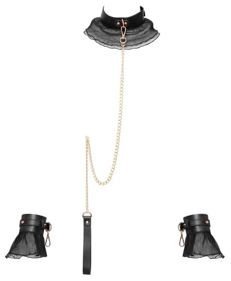 Set fixacija: lisice i ogrlica sa povodcem