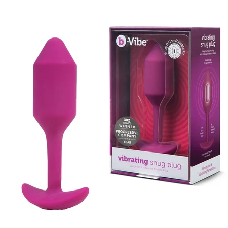 Čep za nošenje sa vibracijama Pink B-Vibe Vibrating Snug plug 2