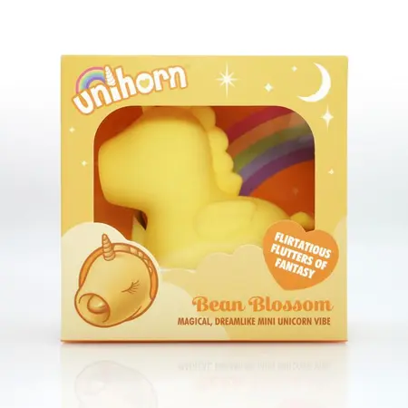 Unihorn-Bean Blossom vibracioni masažer sa stimulacijom uvule, žuta