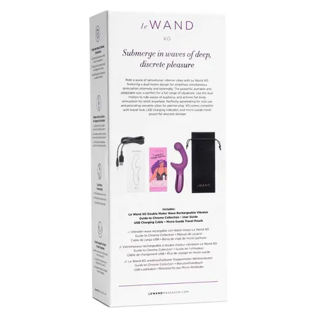 Le Vand XO ljubičasti elegantni vibracioni masažer sa dva motora