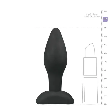Mali Analni dodatak za početnike Small Black Silicone buttplug