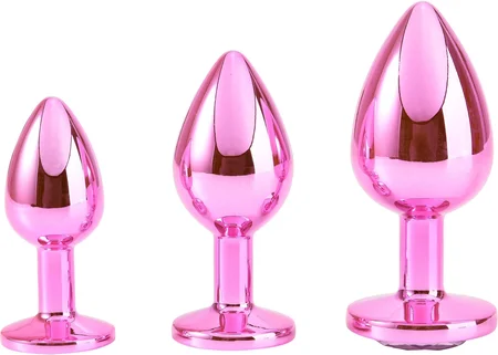 Veliki ružičasti aluminijumski Analni čep