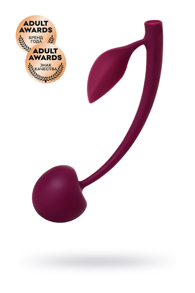 Jos Vild Cherri vaginalna kugla, silikon, bordo, 13 cm