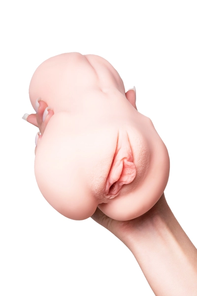 Masturbator realan sa dvostrukim slojem kokos Edition 001, TPR, telesni, 18 cm