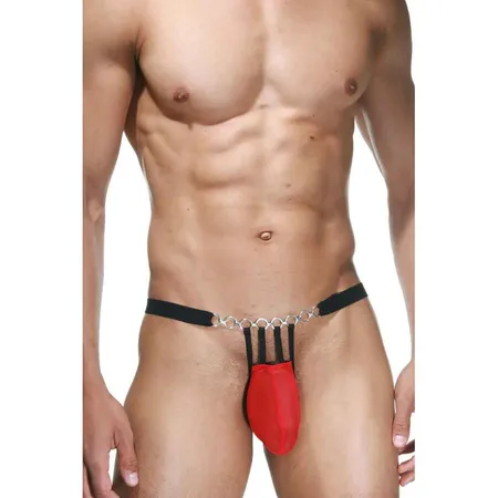 Crvene tange sa srebrnim prstenovima