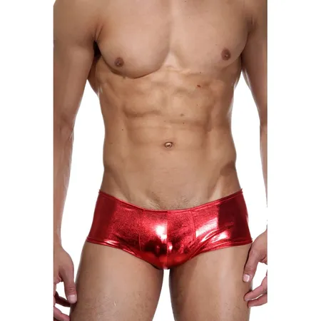 Gaćice crveni sjajni muški hipsi