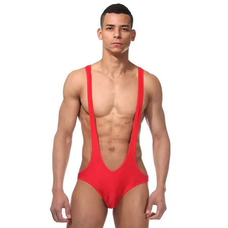 Bodi muška glatka crvena