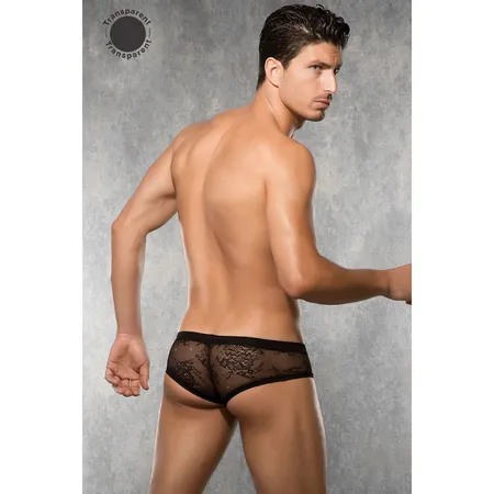 Crni ažurni boxeri DOREANSE skraćeni