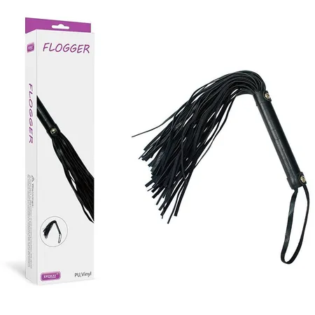 Bič l ručke 150 mm, l rep 240 mm, boja crna umetnost. ek-3116