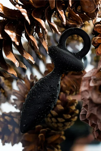 Erotist strob m - size Analni čep, silikon,Crna, 13,5 cm