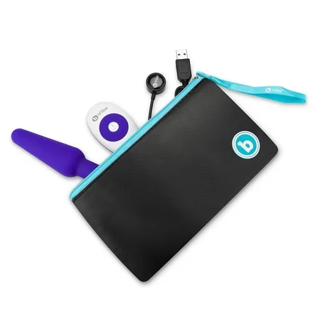 Analni premium pluta sa 3 motora B-Vibe Trio plug Purple