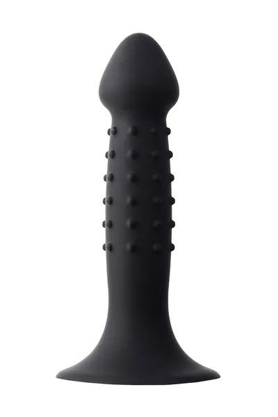 Analni dildo a-igračke Spikn, silikon, Crna, 14 cm