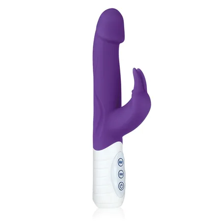 Mini haitek Vibrator sa 3 motora Slim Realistic Rabbit ljubičasta