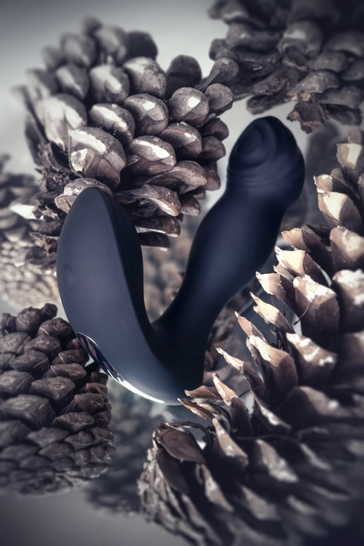 Vibracioni stimulator prostate sa Erotist Mounto daljinskim upravljačem, silikon, crni, 13,2 cm