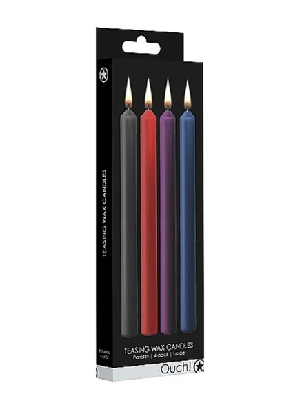 Set raznobojnih BDSM voštanih sveća Teasing Vak Candles Large