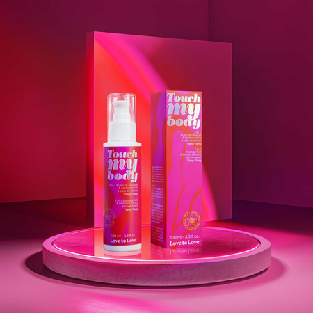 Silikonsko mazivo 2v1 Love to Love TOUCH MY BODY Ilang-ilang 100ml