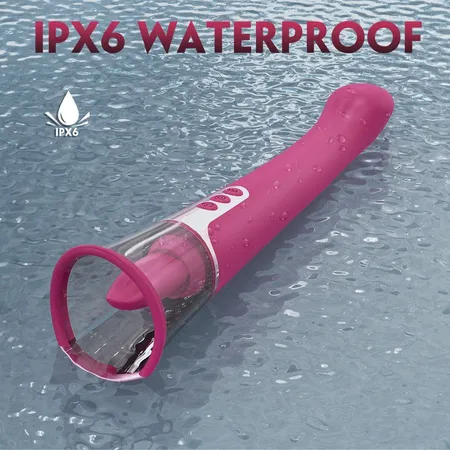 Vibracioni masažer, l 267 mm d 34k64 mm, 9 načina vibracije, 3 načina vakuuma, 9 načina vožnje jezička