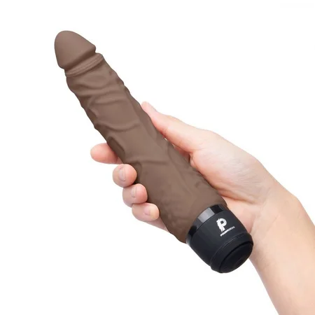 Univerzalni vibracioni masažer boja čokolada 7  Realistic Vibrator