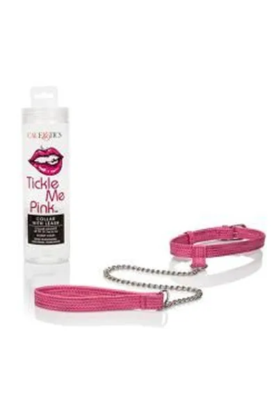 Ogrlica sa povodcem tickle me Pink