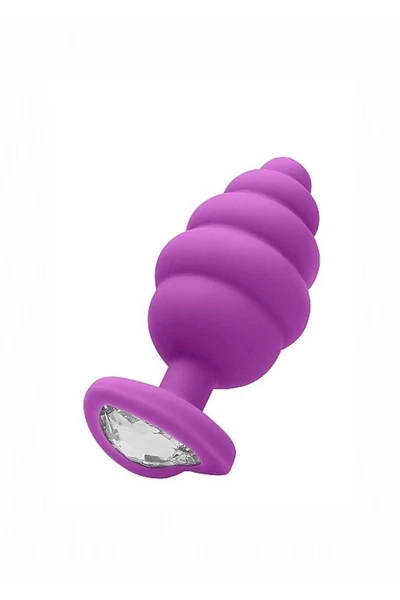 Large Ribbed Diamond Heart plug Analni čep