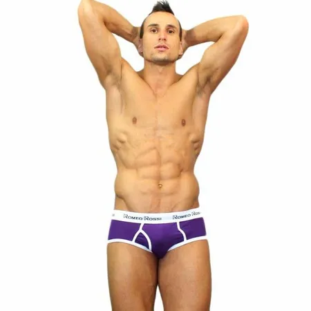 Gaćice muške brife ljubičaste