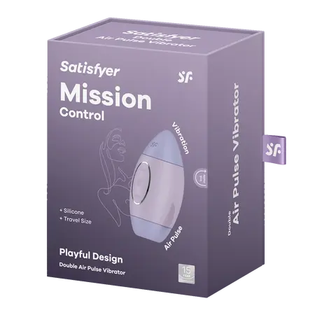Satisfier Mission Control vakuumski stimulator klitorisa, ljubičasta