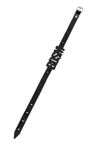 Choker Pecado BDSM, sa šiljcima, koža, crna