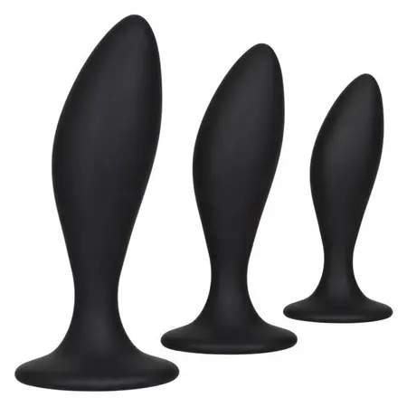 Silicone Curve anal kit set od tri čep