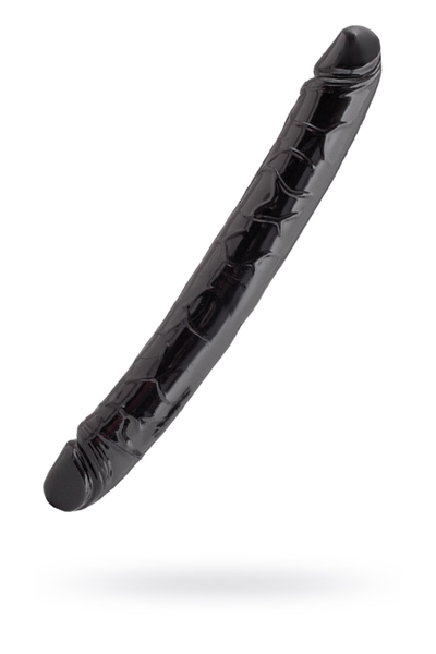 Black Red bi TOIFA dvostrani Dildo, PVC, crni, 31 cm