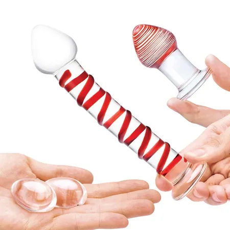 Komplet staklenih predmeta mr. SWIRLY