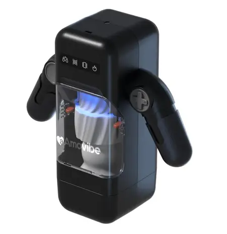 Inovativni robot masturbator Amovibe Game Cup, crni
