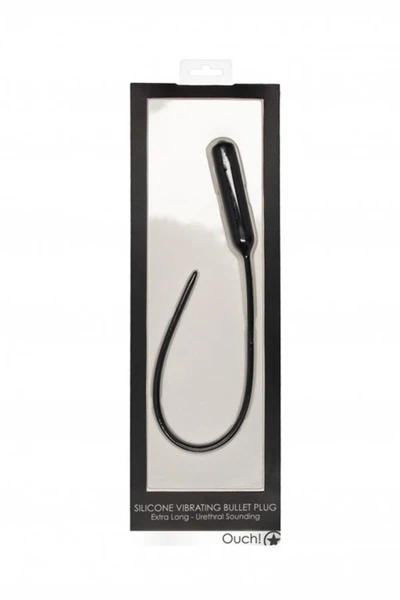 Stimulator uretre sa vibracijama Silcone Vibrating Bullet plug Ektra Long