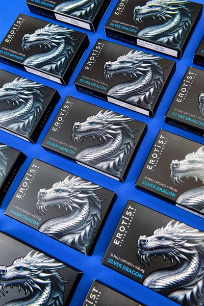 Erotist Silver Dragon kapsule, za muškarce, za poboljšanje erekcije, 10 kapsula