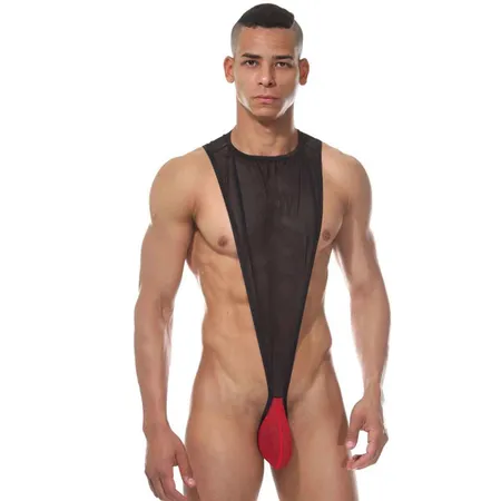 Bodi muško crno-crveno