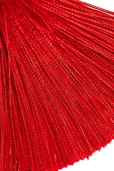 Kopče za bradavice Pecado BDSM, viljuške, sa resicama od svile, metal, crveno