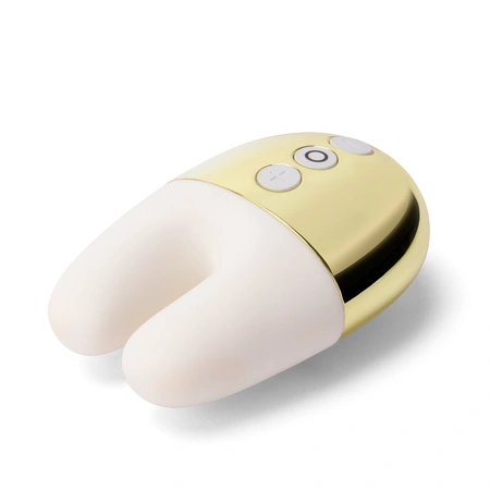 Dvostruki vibrirajući masažer Le Vand Double Vibe belo zlato