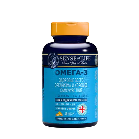 BAD Omega-3 Sense of Life za zdravlje celog tela, 60 kom