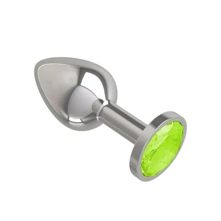 Srebrna analna čaura sa kristalom salate