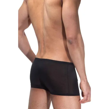 Niski crni glatki boxeri