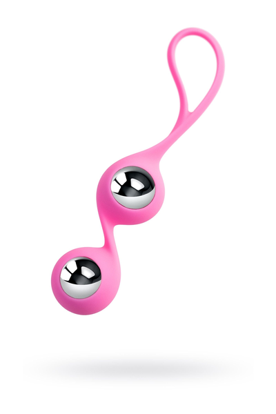 L'eroina Futa vaginalne kuglice, silikon, roze, 11 cm, Ø 1,9 cm, 63 g