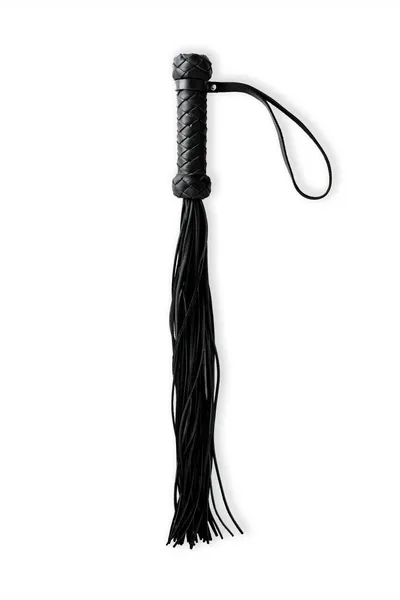 Crna pletenica sa pletenom drškom je teška - 50 cm.