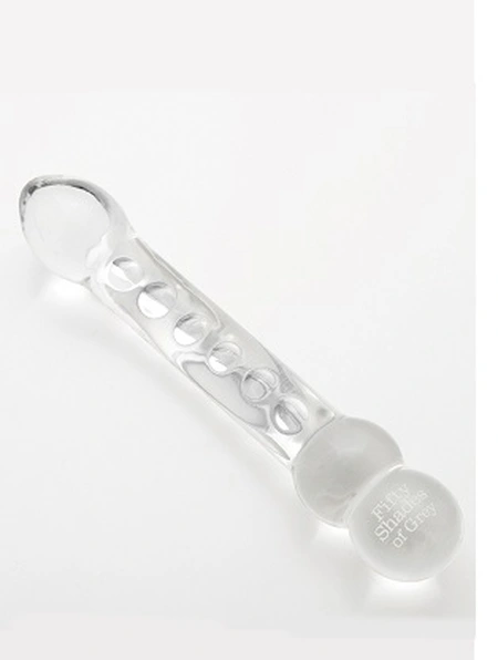 Glass Massage Vand stimulator od stakla prozirna Fifti Shades of Grei