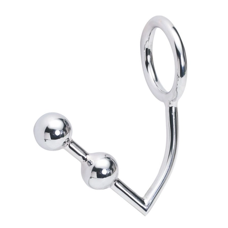 Prsten za erekciju sa analnim stimulatorom metal