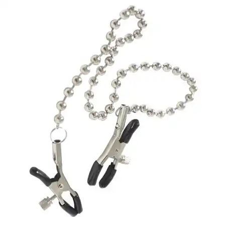 Stezaljke na bradavicama sa lancem kuglica
