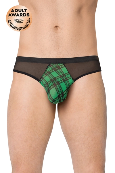 Muške gaćice sa kariranom umetnutom softline kolekcijom crne M / L